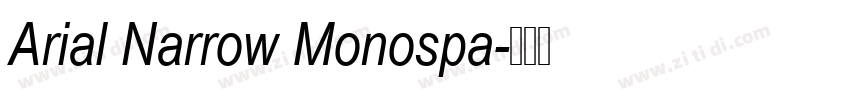 Arial Narrow Monospa字体转换
